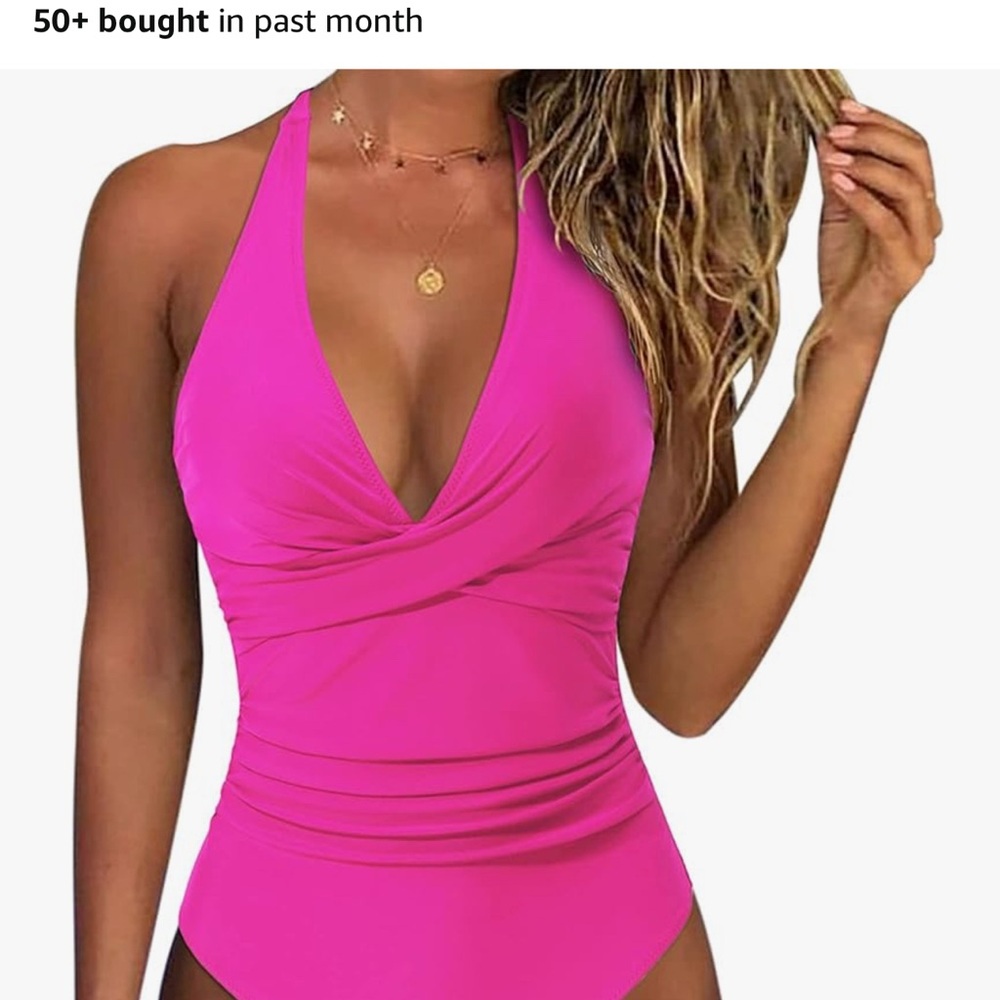 Suuksess tummy control one piece Pink Swimsuit brand new with tags